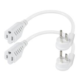 B0b2w6vnzg Sparking Short Flat Plug Extension Cord 1 Foot- Low Profile Right Angle 1ft