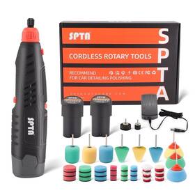 Cp202 Spta Cordless Rotary Tool Powerful Mini Detail Polisher Kit 36pcs 12v Li-io
