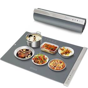 Bw609 Stagi Food Warming Mat For Buffets Dual-zone Electric Tray With 4 Te