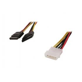 Startech 065030809207 Pyo2lp4sata Power Two Sata Drives From A Single Lp4 Supply Connec