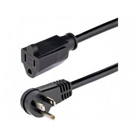 Startech 065030894234 Rfx-6f-power-cord 6ft 1.8m Ac Power Extension Cable Right-angle Nema