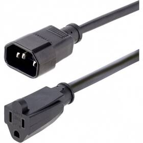 Startech 065030894395 1415r-3f-power-cord 3ft 1m 18awg Ac Power Extension Cable Supp