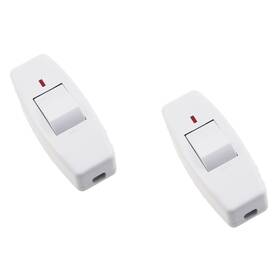 5197-rtsit-2 Strendier 2pcs Inline Cord Rocker Control Switches Surface Mounted Household Bedside Ha