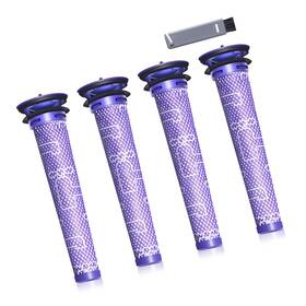 Bc30056 Strendier 4 Pack Replacement Pre-filters For Dyson V8 V7 V6 Sv04 Dc58 Vacuums Kit