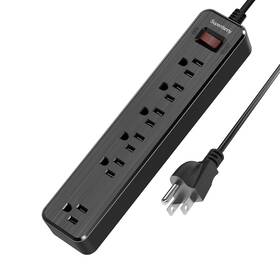 Sd12011110 Superdanny 6-outlet Surge Protector Power Strip 4.5 Ft Extension Cord 900 J