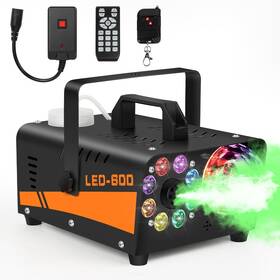 Sykart 762949059340 Fog Machine Halloween Outdoor Smoke With Disco Ball Lights... Fast Ship