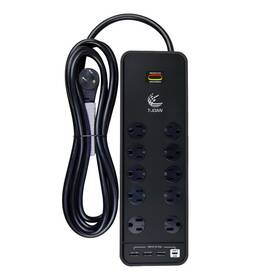 Ps-1017 T-joan 10ft Long Surge Protector Power Strip 10 Outlets 3 Usb-a Ports/1c Port Pd20w