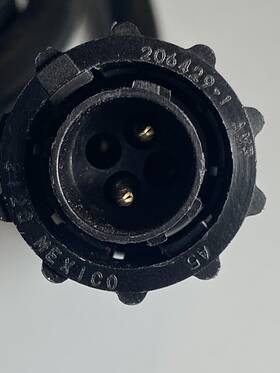 206429-1 Te Connectivity Power Cord Outdoor 2-pin Waterproof 120v 15-amp Round Mister/other