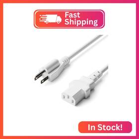 Cmp-pwr-comp-wht-6f The Cimple Co 6 Ft 3-prong Ac White Power Cable For Computers Servers Desktops