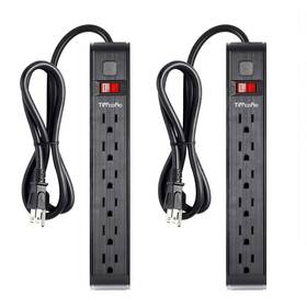 Abp104 Tiffcofio Power Strip Multi-outlet Surge Protector 4 Ft