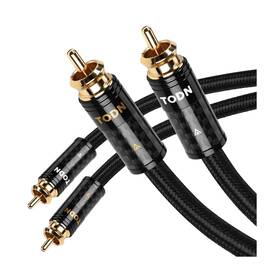 Todn 3.2ft/1m Audiophile Rca Cables 3ft With Silver-plated-occ Core Hifi Audio Cab