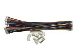 Hx-0621 Tongxiang 6 Pcs 10 Pin Jst Ph Female Connector On One Side - 200mm 1007 26 Awg And