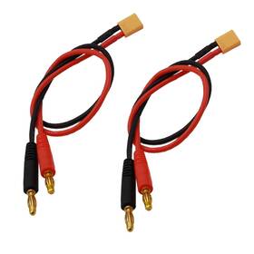 As053 Treehobby 2pcs Xt30 Plug To 4.0mm Banana Rc Battery Balance Charge Cable Adapter C