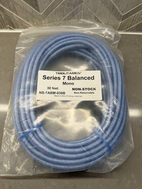 7abm-030b Tributaries Series 7 Balanced Xlr Audio Cable Subwoofer - 30 Feet. Nos