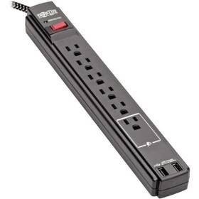 Tlp206usb Tripp Lite 037332258687 Eaton Series 2-outlet Surge Protector With 2 Usb Port
