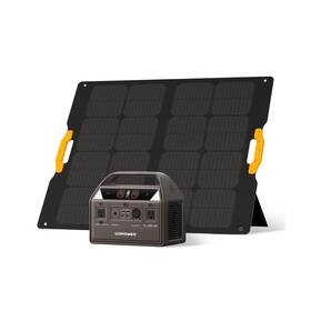 Ac0600 Udpower C600 Solar Generator With 120w Panel - 600w Portable Power Station Surg