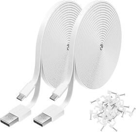 U0016 Uogw 2 Pack 16.4ft Power Extension Cable Compatible With Wyze Cam White