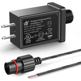 Vanamava 1pack Adapter 10ft 12v 1.5a Replacement Yard Inflatables With Extension Cords Low