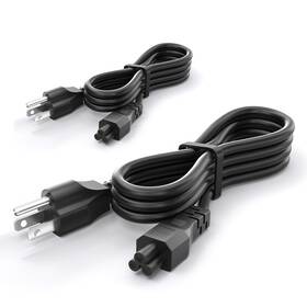 Icp48-150-0100 Varbmt 2 Pack 4ft 3 Prong Mickey Mous Plug Ac Power Cord 7a 125v Made
