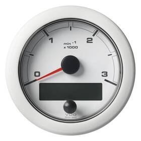 A2c1065670001 Vdo 3-3/8 Inch 85mm Oceanlink Nmea 2000 Tach - 3000 Rpm White Dial