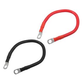 00f06d31a230620 Vekauto 1 Pair Copper Battery Inverter Cables 4 Awg Gauge 1ft Cable Universa
