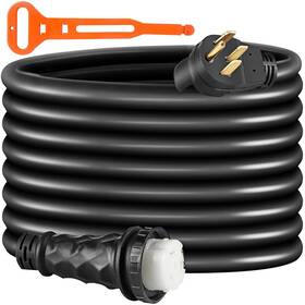Vevor 742521722046 Rv Shore Power Extension Cord 36ft 50 Amp Weatherproof Heavy Duty 6/3 8