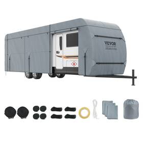 Tcsfccytgsfcojoh6v0 Vevor Travel Trailer Cover 20-22ft Rv 4-layer Non-woven Fabric Camper Cov