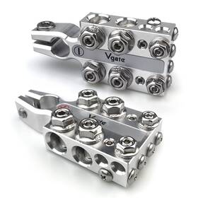 0-sae Vgate Vb20-8awgto4/0-sae/din/en 20-way Lead Acid Battery Post Terminal Ends Distribution Block Bus Bar