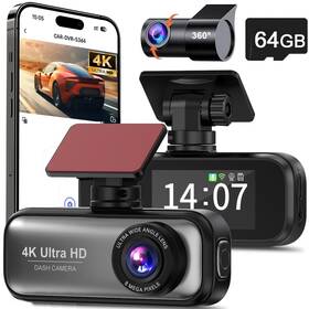 V26a Vikewe Ultra Hd Dash Cam Front And Rear 4k 1080p Dual Lens Car Camera For Cars Bui