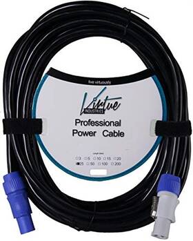 Ppcon-025 Virtue Industries 25 Foot Professional Compatible Power Extension Cable Ft 1 Pack