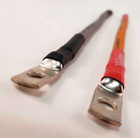 6ga30r-14b Vlynx Cable Pair 30 Inch Red 14 Black Of 6 Gauge Awg 6ga Battery Cables 100% Ofc Wire