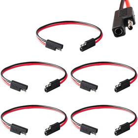 Wadoy-2p-sae-5p Wadoy 2 Pin Quick Disconnect Wire Harness Sae Connector 5 Pack Heavy D