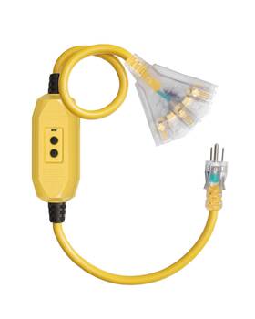 Y05ec06 Wilawels 3ft Extension Cord Gfci Outdoor Heavy Duty Cable W... Fast Ship