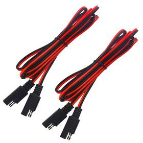 Wmycongcong 602914545464 2 Pcs Extension Cable Quick Disconnect Wire Harness Sae Connector