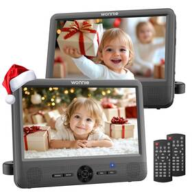 W-3015 Wonnie 10 Inch Car Dvd Players Portable Player Dual Screen Play Two Differen