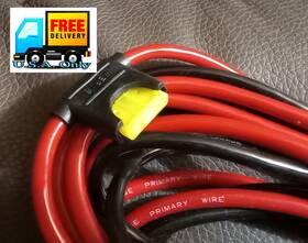 Tp-8b Workman 14ft 8awg 20a Fuse Holder Power Cord Cable For Solar Charger And Etc