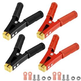 1000a Xiogzaxi 6‘ ’ Battery Charger Clamps 2 Pair Jumper Cable Pure Coppe... Fast Ship