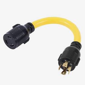 L14-30p Xuanhua 68178 To L6-30r Locking 4-prong 3-prong 250v Adapter 10awg 12 Inch Long