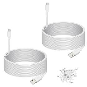 2pack-9m-usbc-cable-wt-ld Yeaoi 2-pack 30 Ft Cable For Wyze Duo Cam Pan Outdoor Camera Usb C