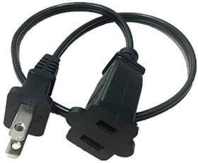 Yekella 673143952477 Short Power Extension Cord Us Ac 2-prong Male/female Cable Yeke-207-5ft