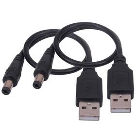 Dm-09 Yeworth Usb To Dc Power Cord 2 Pack 0.25m 2.0 A Type Male 5.5 X 2.1mm 5v