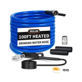 Ykxjm-100 Ykxjm 607602327766 100ft Heated Water Hose For Rv Drinking With Thermostat Lea
