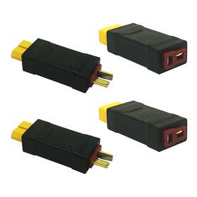 Xt-25-t2 Zhuoyuefsc 2 Pairs New Upgraded Xt60 Connector To T-plug Adapters No Wire