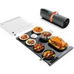 Itrusou Food Warming Mat 25.2X16" Extendable Roll-up Electric Tray Wit. Fixed Price $83.32.