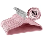 Elama Home 50 Piece Flocked Velvet Clothes Hangers With Stainless Steel Swivel. Fixed Price $73.85.