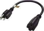 Short Extension Cord Ft 12 Inches, 16AWG 3 Prong To Female Outlet Saver-. Fixed Price $13.74.