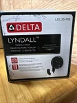 Delta Lyndall Double Towel Hook Bathroom Accessory In Matte Black. Fixed Price $14.93.