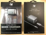 Just Wireless 12W 2.4AMP Home Charger + 5FT Micro Usb Cable Space Gray. Fixed Price $7.15.