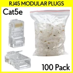 100PCS RJ45 Modular Plugs For CAT5E Ethernet Cable Connector 8P8C End. Fixed Price $8.49.