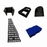 Villamy Battery Holder Wall Mount Tool Organizer Starter Kit System Usa. Fixed Price $34.99.
